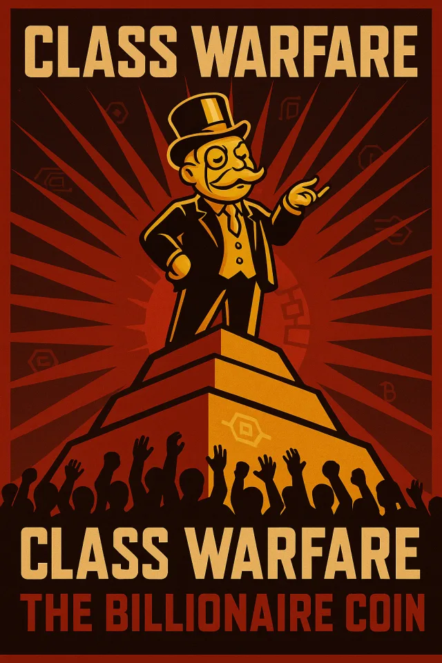 Class Warfare propaganda-style poster